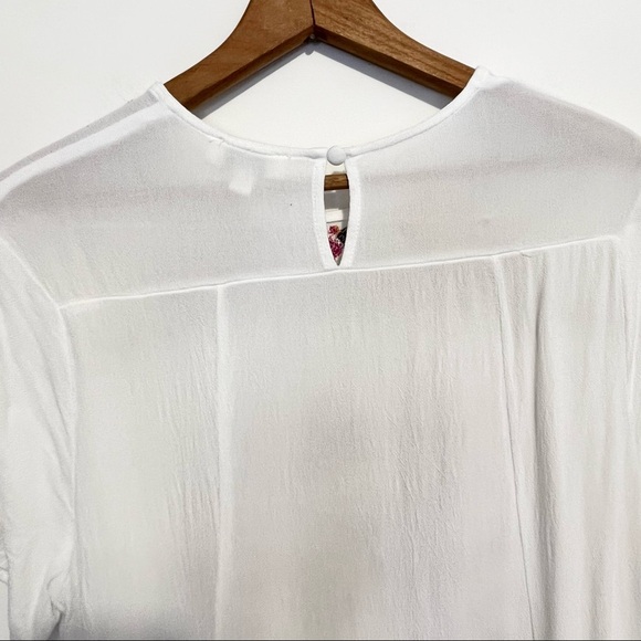 Umgee Boho Hippie Crochet Knit Floral Embroidered Dress Womens Size Medium - Picture 11 of 12